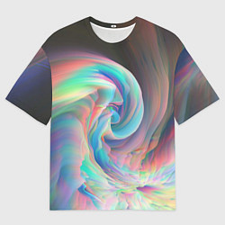 Футболка оверсайз мужская Закрученный паттерн, цвет: 3D-принт