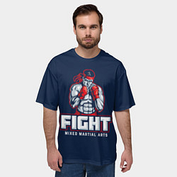 Футболка оверсайз мужская Fight ММА, цвет: 3D-принт — фото 2