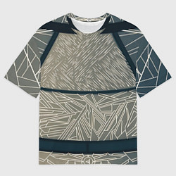 Футболка оверсайз мужская Стеклянка, цвет: 3D-принт