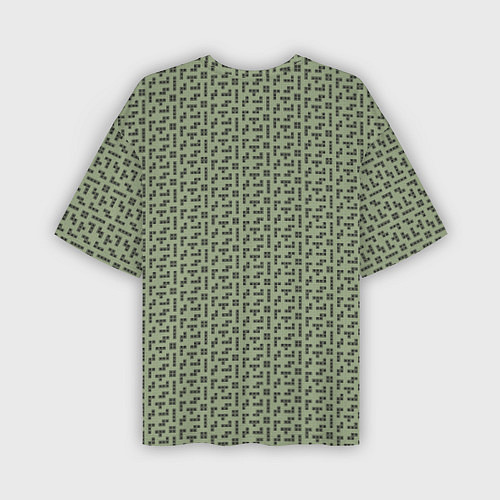 Мужская футболка оверсайз Brick game тетрис паттерн / 3D-принт – фото 2