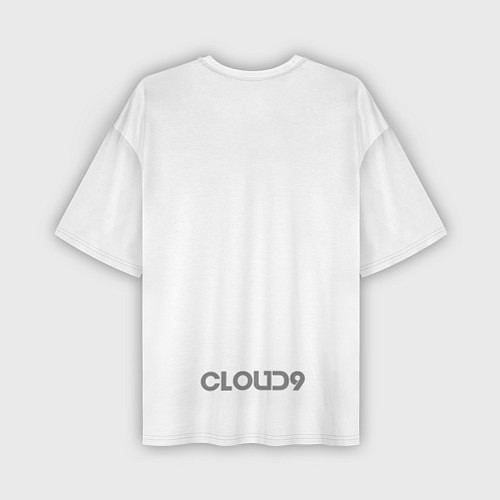 Мужская футболка оверсайз Cloud9 white / 3D-принт – фото 2