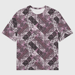 Мужская футболка оверсайз Этнический комбинированный узор