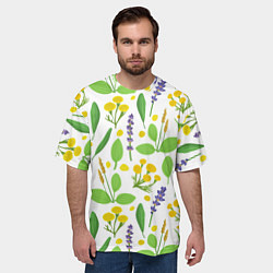 Футболка оверсайз мужская Запах весны, цвет: 3D-принт — фото 2