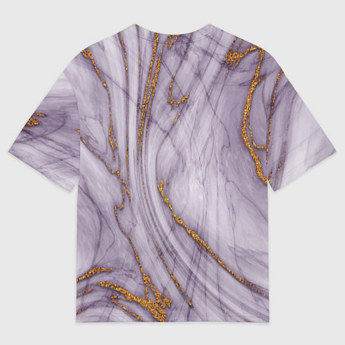 Мужская футболка оверсайз Grey golden style / 3D-принт – фото 2