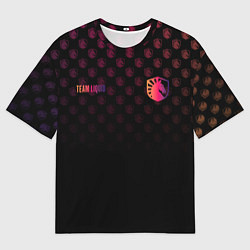 Мужская футболка оверсайз Team Liquid pattern