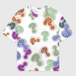 Мужская футболка оверсайз Вопросики