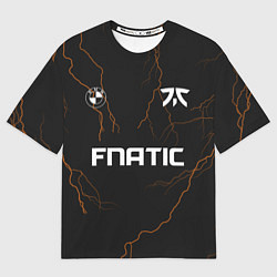 Футболка оверсайз мужская Форма Fnatic молнии, цвет: 3D-принт