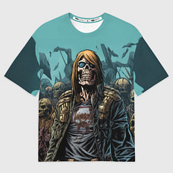 Футболка оверсайз мужская Iron Maiden Fallen Angel, цвет: 3D-принт