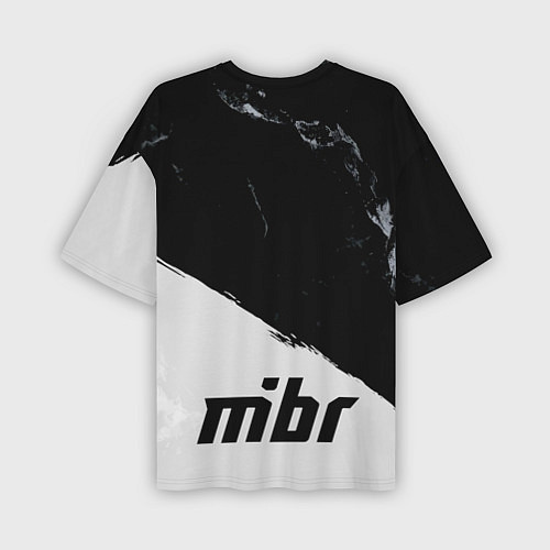 Мужская футболка оверсайз Форма MIBR / 3D-принт – фото 2