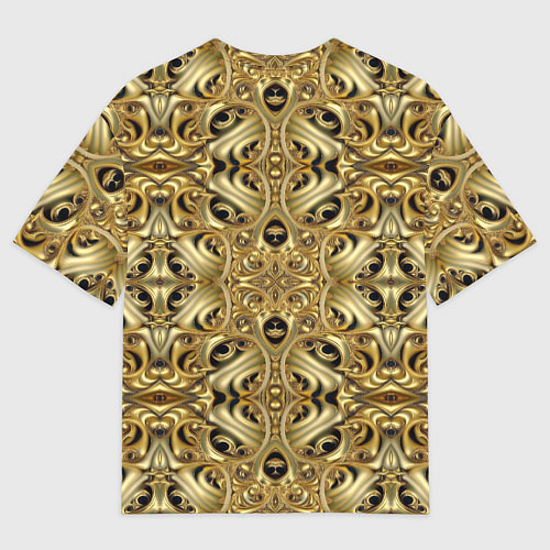 Мужская футболка оверсайз Золотая кольчуга / 3D-принт – фото 2