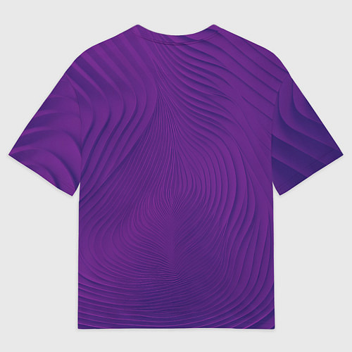 Мужская футболка оверсайз Фантазия в фиолетовом / 3D-принт – фото 2