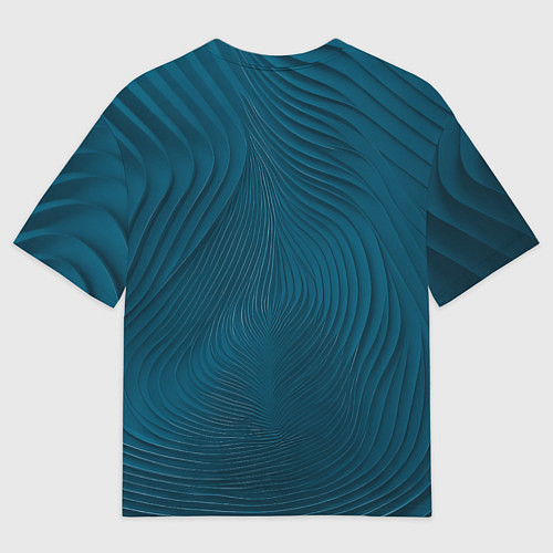 Мужская футболка оверсайз Фантазия в синем / 3D-принт – фото 2