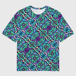 Футболка оверсайз мужская Психоделика, цвет: 3D-принт