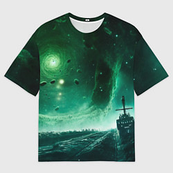 Мужская футболка оверсайз Космическая буря