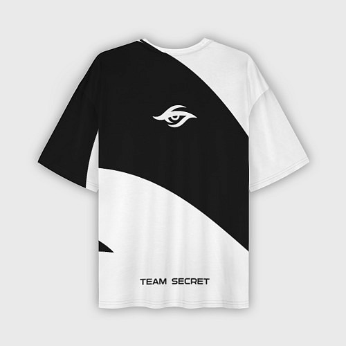 Мужская футболка оверсайз Форма Team Secret white / 3D-принт – фото 2