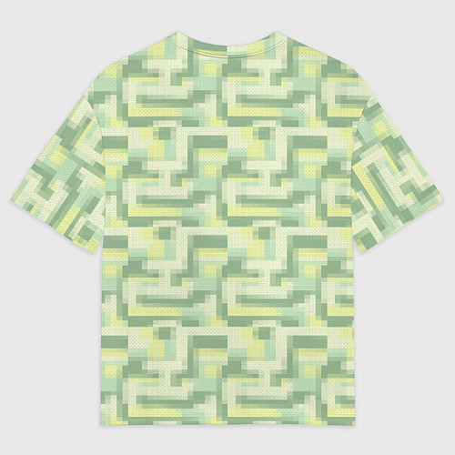 Мужская футболка оверсайз Зеленые слаймы стардью / 3D-принт – фото 2