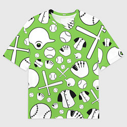 Мужская футболка оверсайз Мир бейсбола