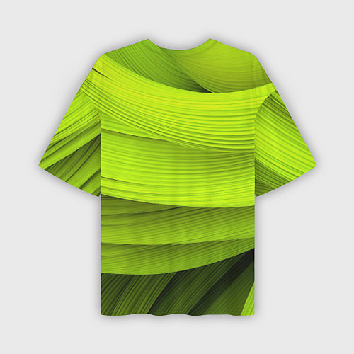Мужская футболка оверсайз Зеленый абстрактный фон / 3D-принт – фото 2