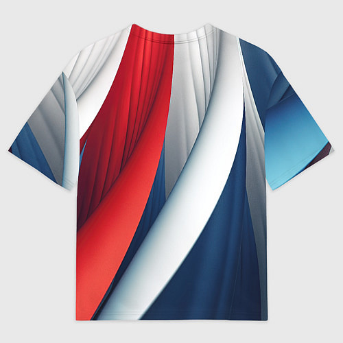 Мужская футболка оверсайз Герб России абстракция / 3D-принт – фото 2