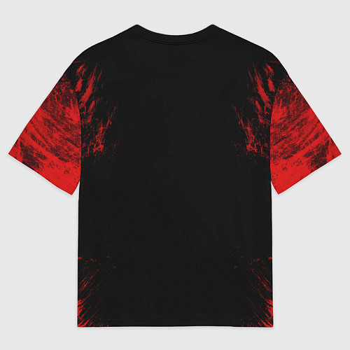 Мужская футболка оверсайз Bloody Samurai / 3D-принт – фото 2
