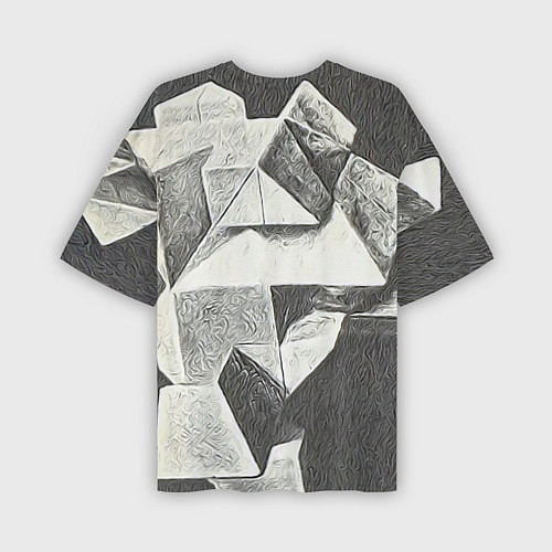 Мужская футболка оверсайз Драгоценный кристалл / 3D-принт – фото 2