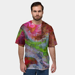 Футболка оверсайз мужская Красочный узор, цвет: 3D-принт — фото 2