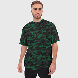 Футболка оверсайз мужская Точечный камуфляжный узор Spot camouflage pattern, цвет: 3D-принт — фото 2