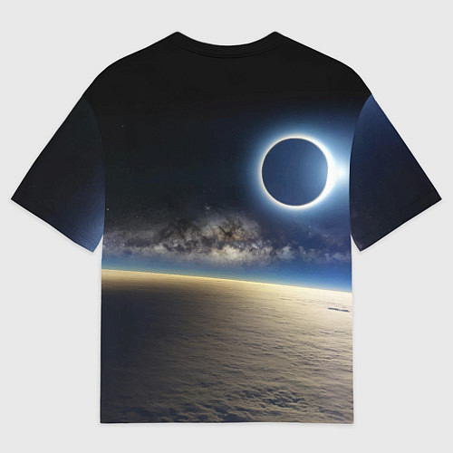 Мужская футболка оверсайз Capy astronaut - Nasa - neural network / 3D-принт – фото 2