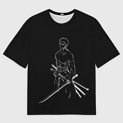 Футболка оверсайз мужская Roronoa Zoro - One Piece, цвет: 3D-принт