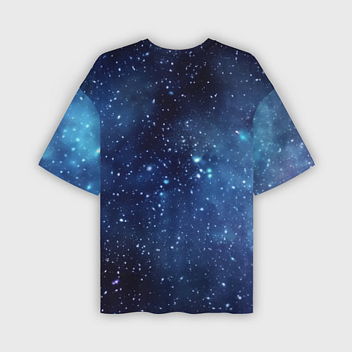 Мужская футболка оверсайз Звездное небо - нейросеть / 3D-принт – фото 2