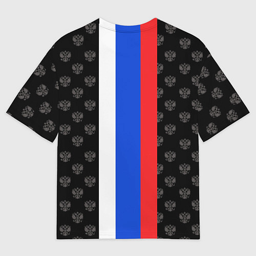 Мужская футболка оверсайз Russia / 3D-принт – фото 2