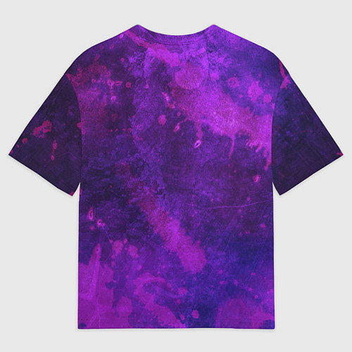 Мужская футболка оверсайз Текстура - Purple explosion / 3D-принт – фото 2