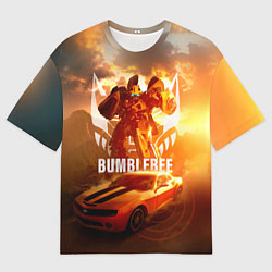 Футболка оверсайз мужская Трансформеры: Бамблби, цвет: 3D-принт