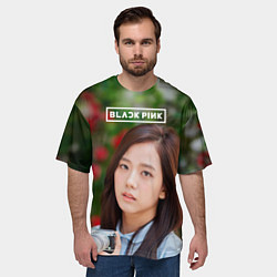 Футболка оверсайз мужская Blackpink Jisoo, цвет: 3D-принт — фото 2
