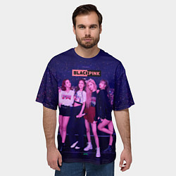 Футболка оверсайз мужская Blackpink concert, цвет: 3D-принт — фото 2