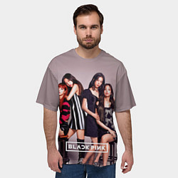 Футболка оверсайз мужская Blackpink kpop, цвет: 3D-принт — фото 2