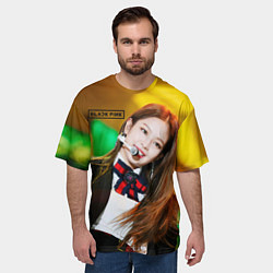 Футболка оверсайз мужская Blackpink Jennie Kim, цвет: 3D-принт — фото 2