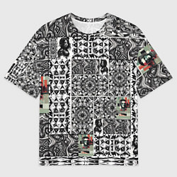 Футболка оверсайз мужская Орнамент древних цивилизаций, цвет: 3D-принт