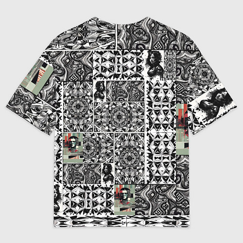 Мужская футболка оверсайз Орнамент древних цивилизаций / 3D-принт – фото 2