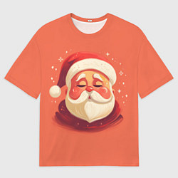 Футболка оверсайз мужская Портрет Деда Мороза, цвет: 3D-принт