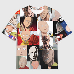 Мужская футболка оверсайз Saitama - many faces