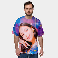Футболка оверсайз мужская BlackPink Gorgeous Jennie, цвет: 3D-принт — фото 2