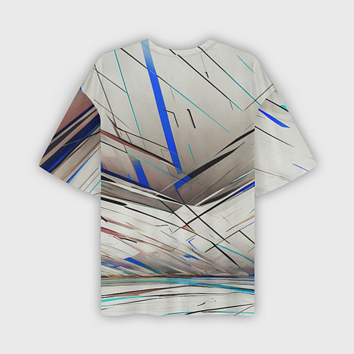 Мужская футболка оверсайз Безграничные трещины / 3D-принт – фото 2
