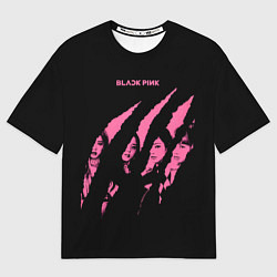 Мужская футболка оверсайз Blackpink Tearing with claws