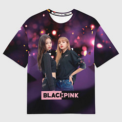Мужская футболка оверсайз Blackpink purple