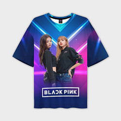 Мужская футболка оверсайз Blackpink neon