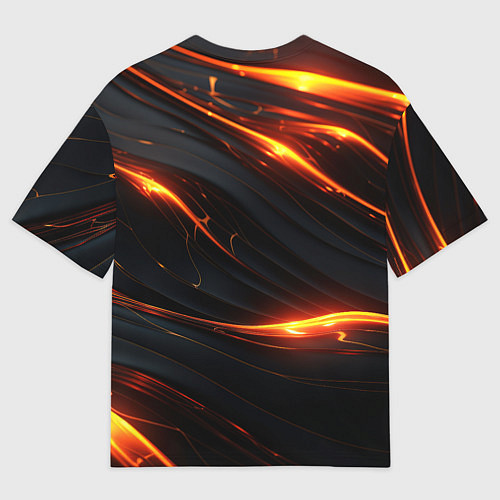 Мужская футболка оверсайз Jisoo gold / 3D-принт – фото 2