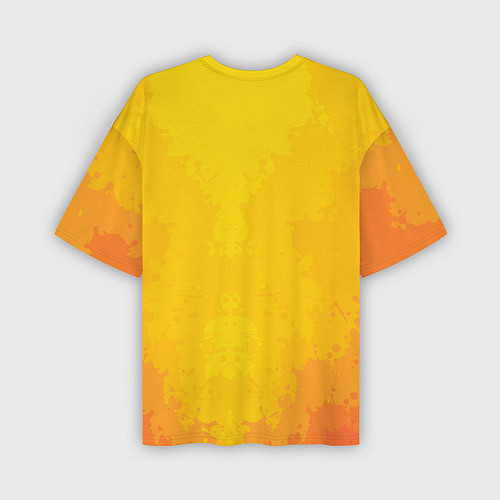 Мужская футболка оверсайз Лисёнок с наушниками / 3D-принт – фото 2