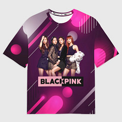 Футболка оверсайз мужская Kpop Blackpink, цвет: 3D-принт