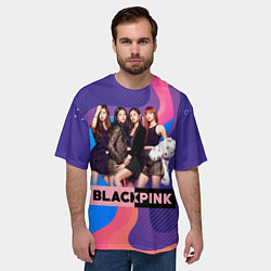 Футболка оверсайз мужская K-pop Blackpink girls, цвет: 3D-принт — фото 2